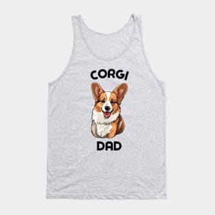 Corgi Dad Funny Gift Dog Breed Pet Lover Puppy Tank Top